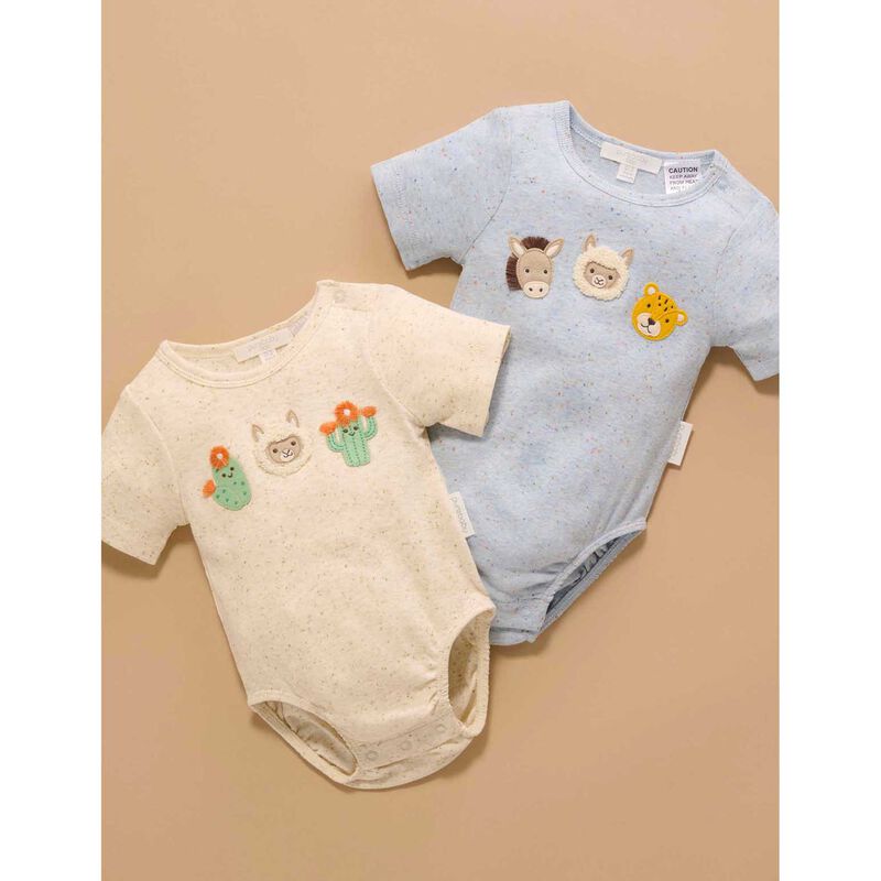 Purebaby Appliqued Bodysuit image number 1